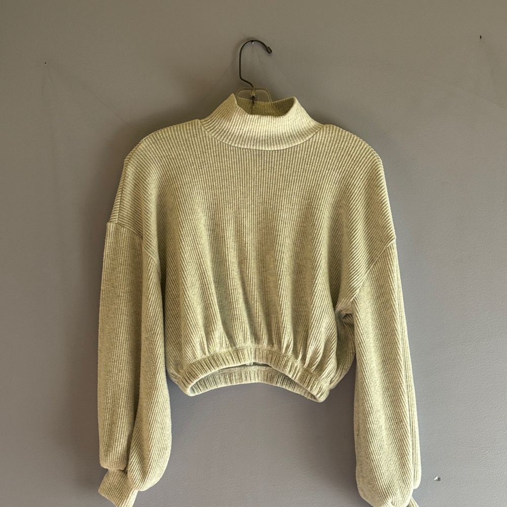 Forever 21 Plush Mock Neck Top
